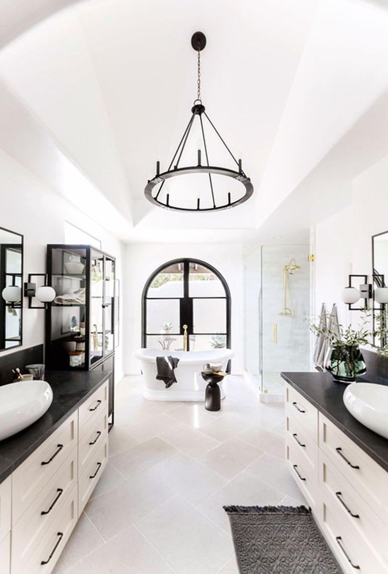 bathroom chandelier idea wagon wheel candelabra