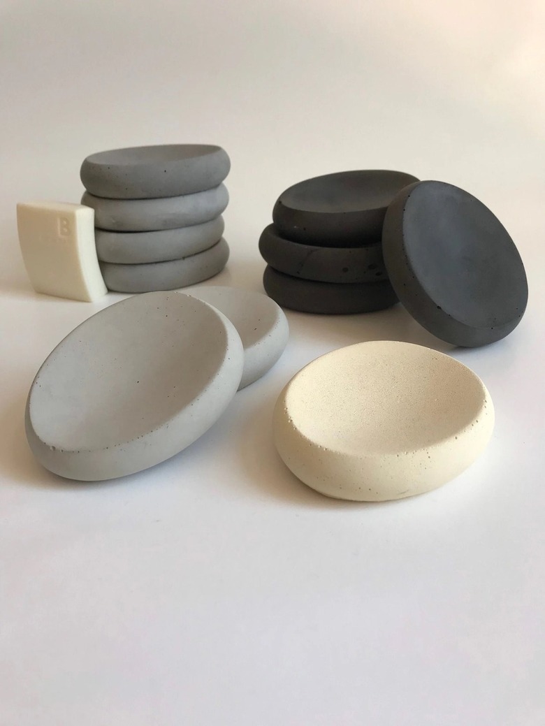concrete soap dishes