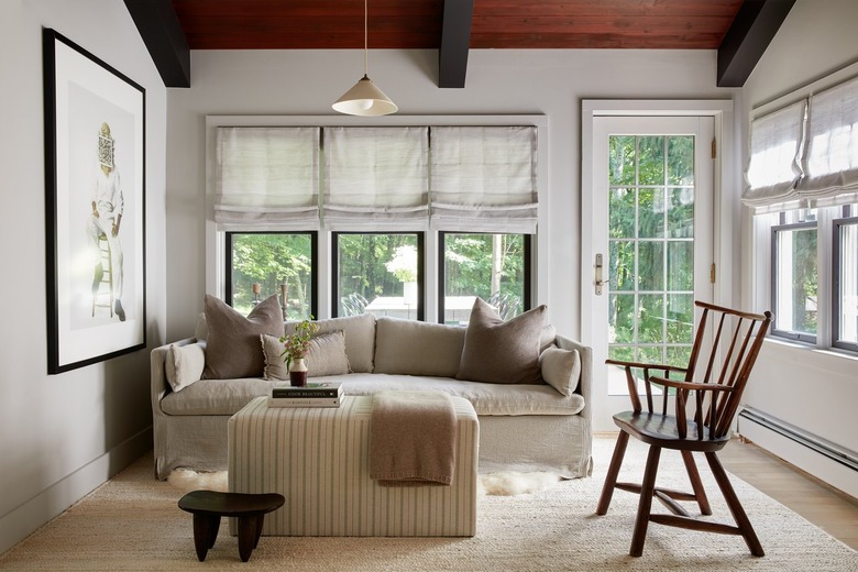 cocktail nook featuring chair and couch