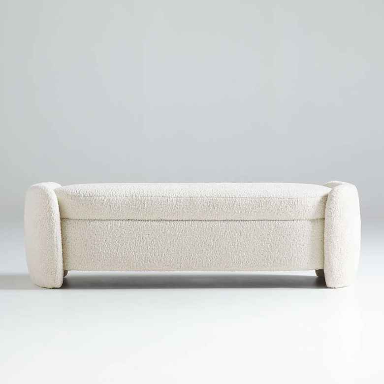 Crate and Barrel bedroom storage bench