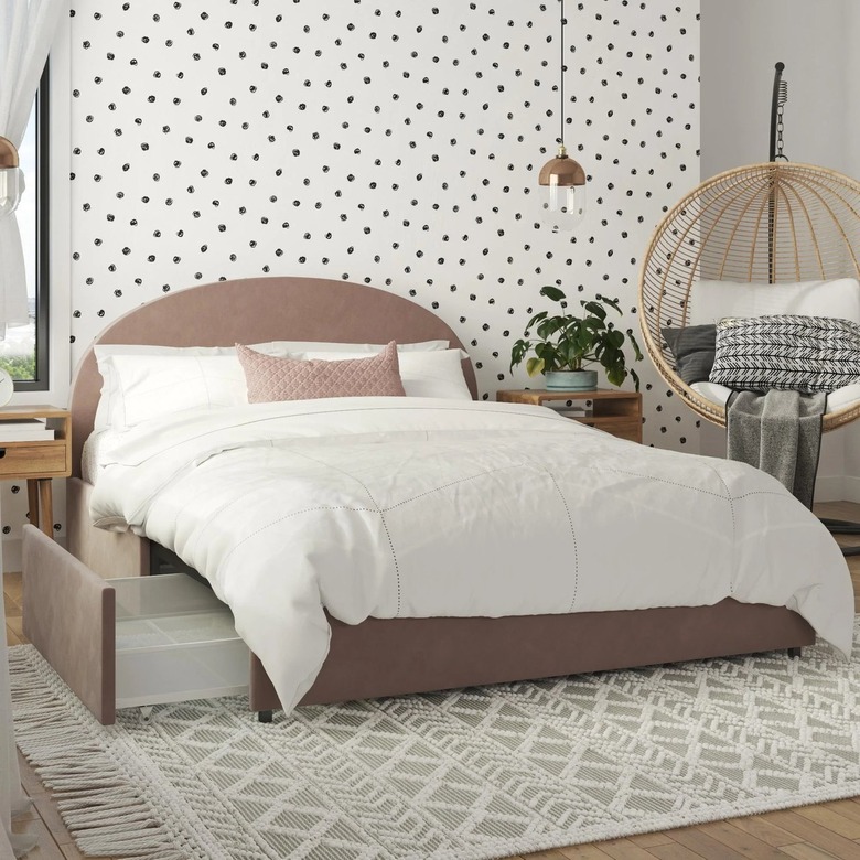 Mr. Kate Moon Upholstered Low Profile Storage Platform Bed