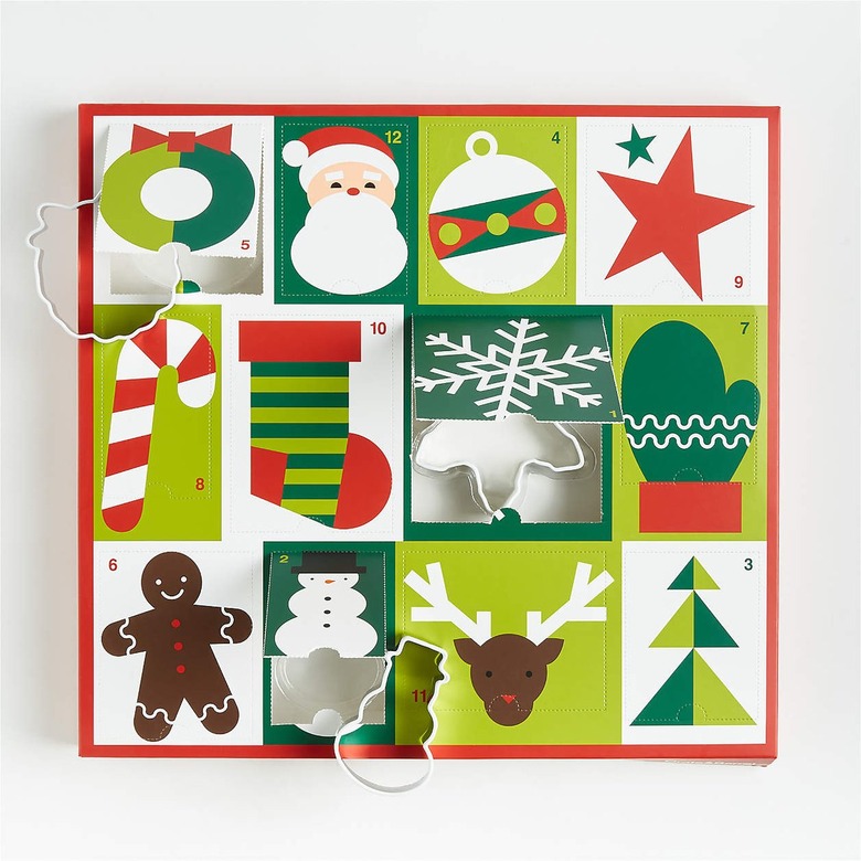 Crate and Barrel 12 Days of Christmas Cookie Cutter Advent Calendar