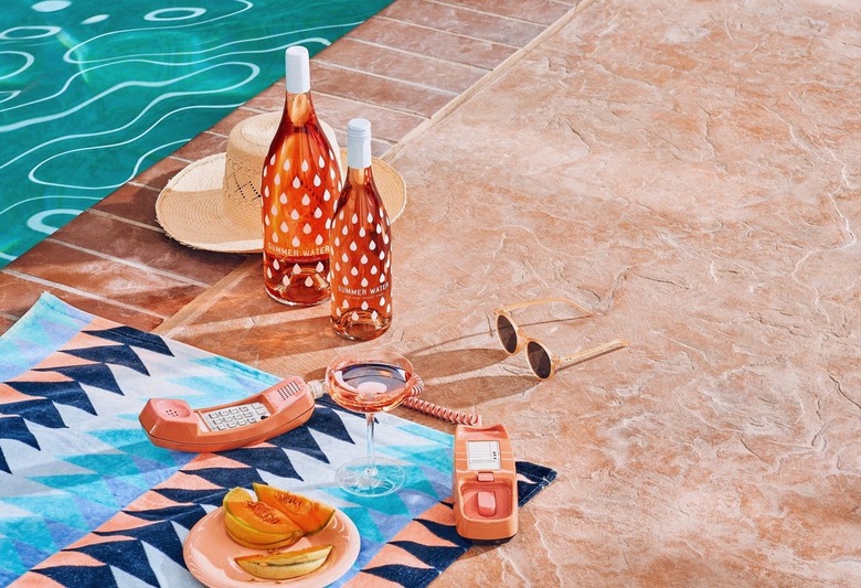 Summer Water wine by pool