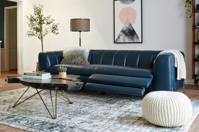 Phantom Leather Sofa With Power Footrests