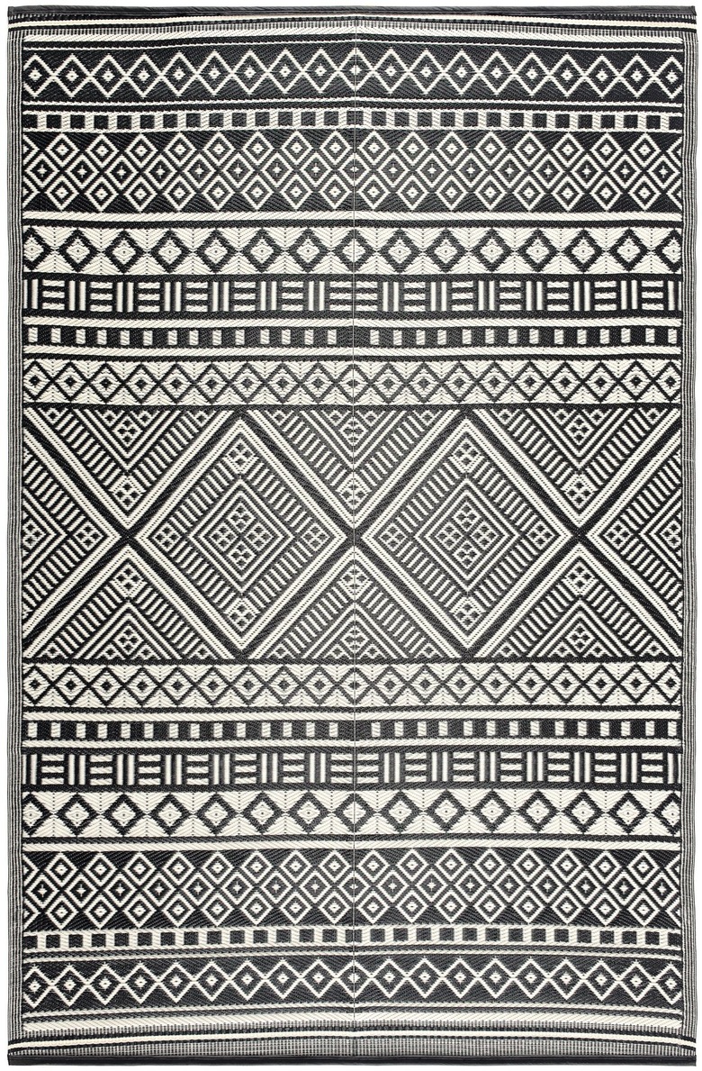 Union Rustic Timmerman Black Indoor/Outdoor Area Rug