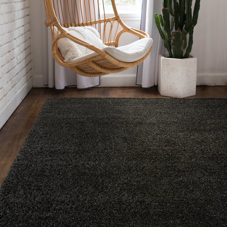Wayfair Basics Shag Charcoal Area Rug