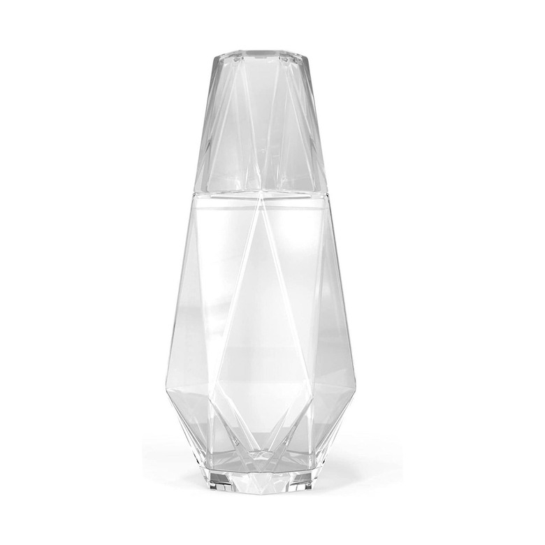 American Atelier Fifth Avenue Crystal Modern Geometric Bedside Water Carafe