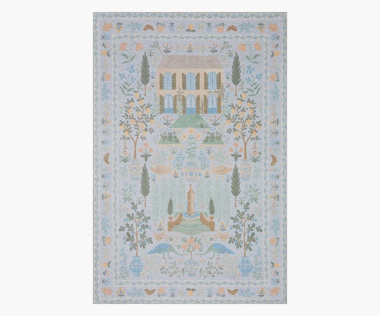 rug with house design