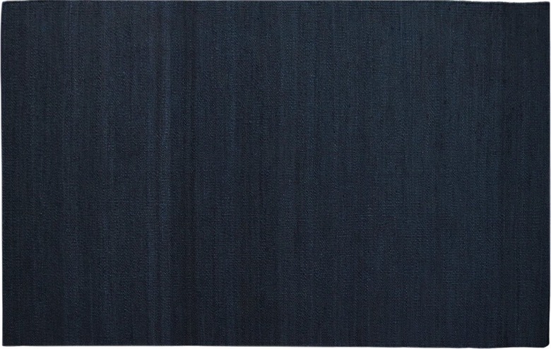 deep blue jute rug