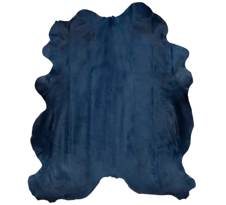 blue cowhide