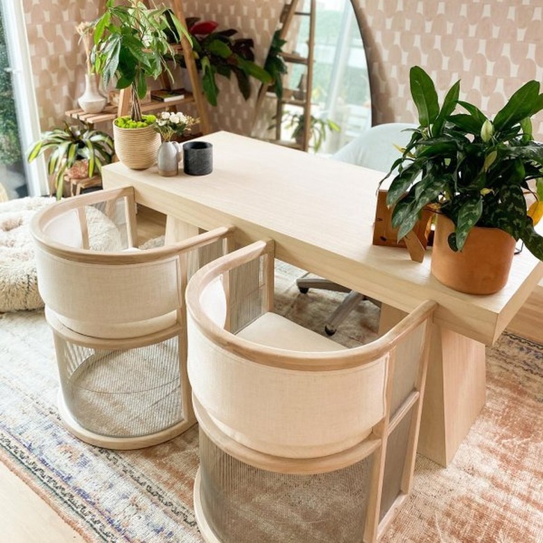 CB2 Ridge Bleached Oak Desk