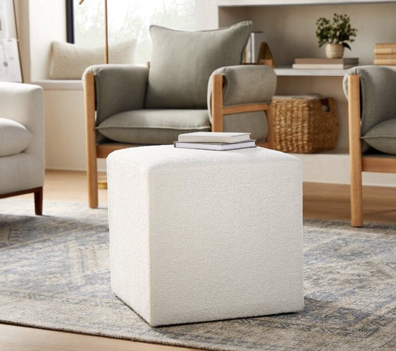 square pouf