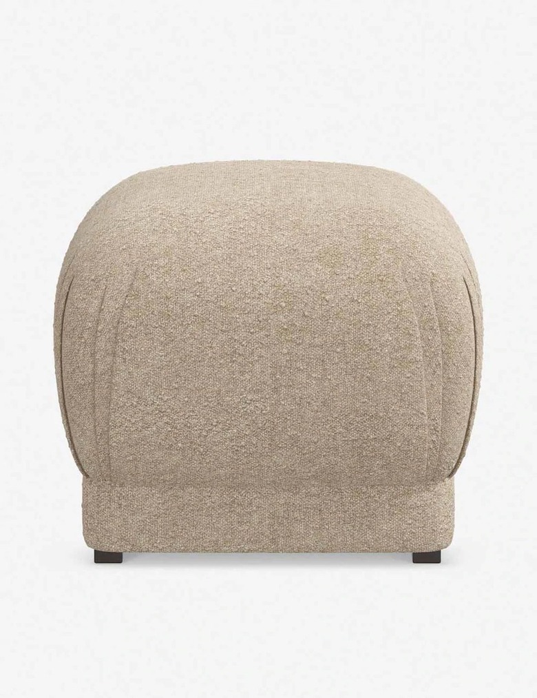 boucle ottoman in buff