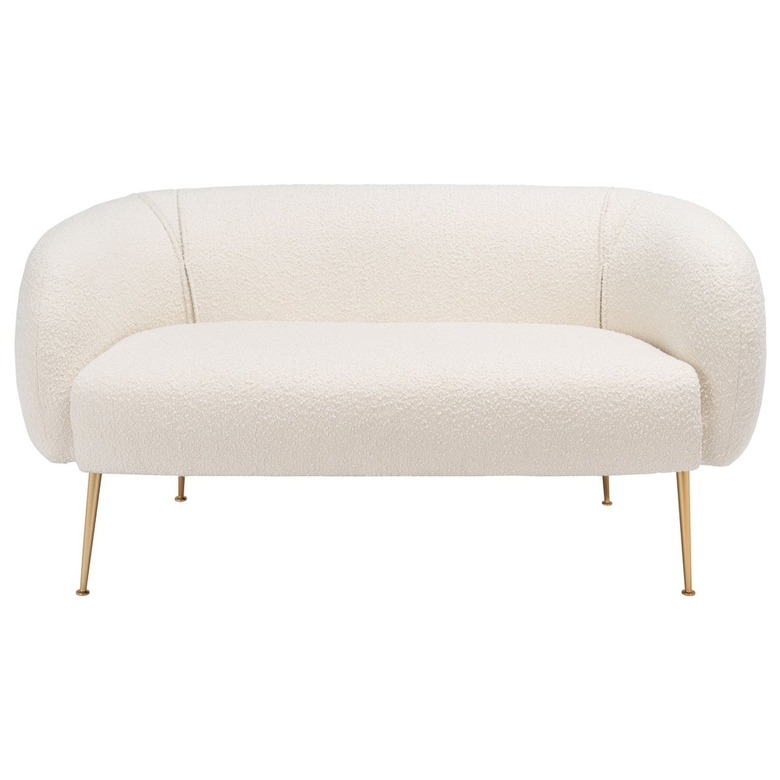 white loveseat