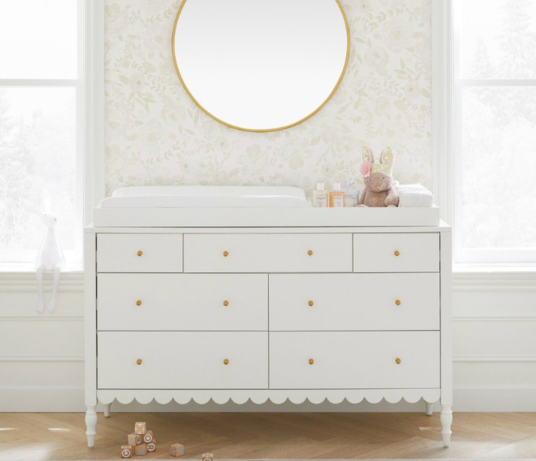 Pottery Barn Kids Penny Extra-Wide Nursery Dresser & Topper Set