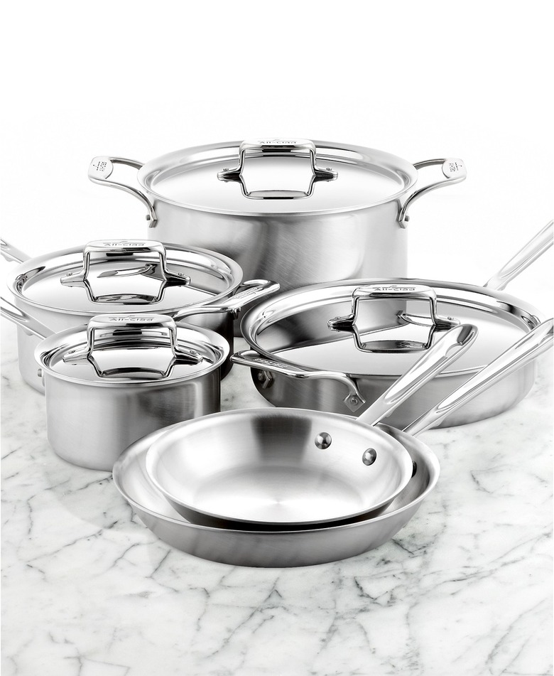 all-clad stainless steel cookware set