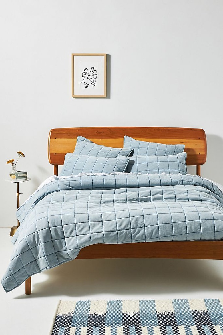 Anthropologie Washed French Terry Quilt Queen
