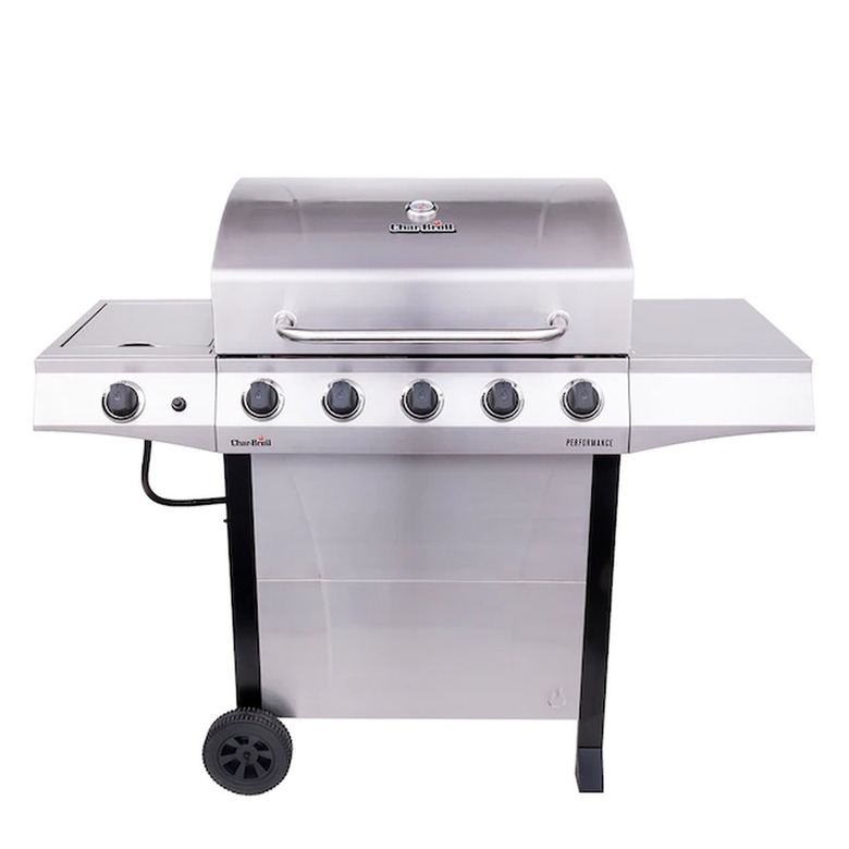 Char-Broil Performance Series Silver 5-Burner Liquid Propane Gas Grill