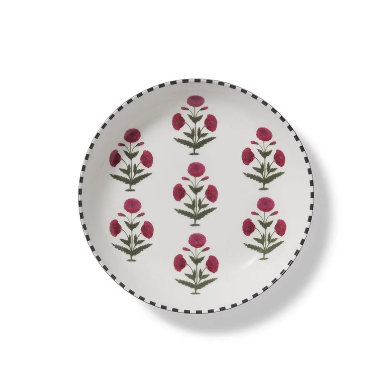 Good Earth Blooming Poppies Pasta Plate Set