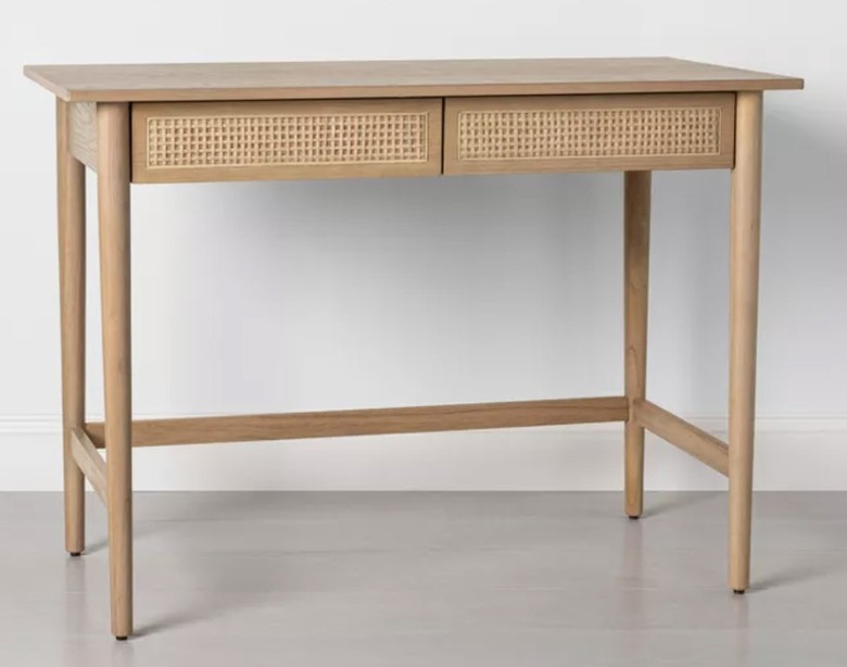 Wood & Cane Desk
