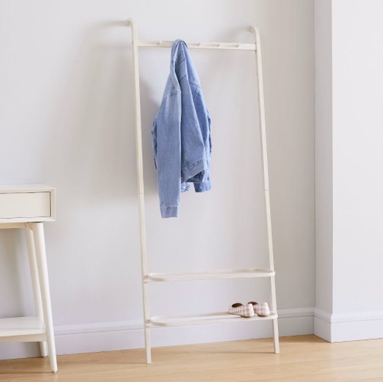 West Elm Bamboo Leaning Garment Rack