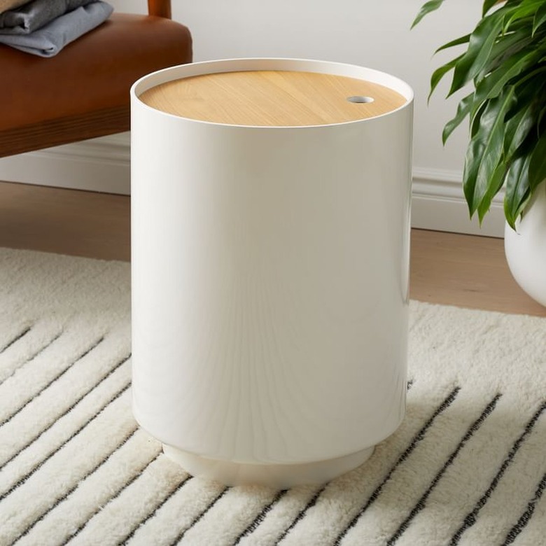 West Elm Jasper Wood Lidded Storage Bin