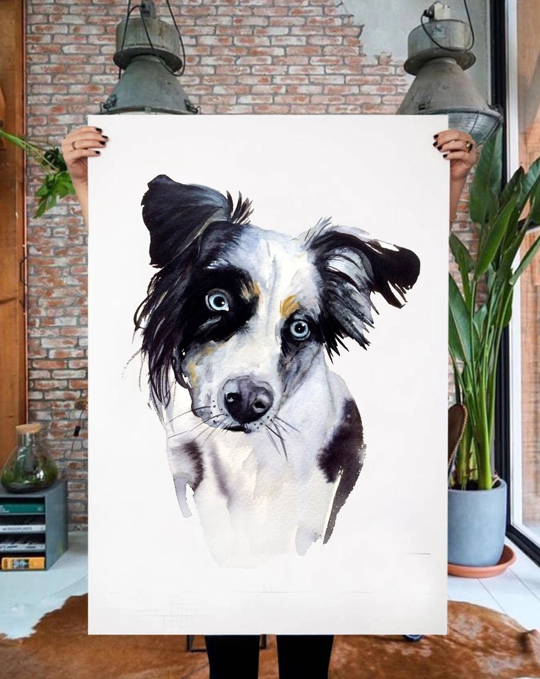 Ramalin Custom Watercolor Pet Portrait