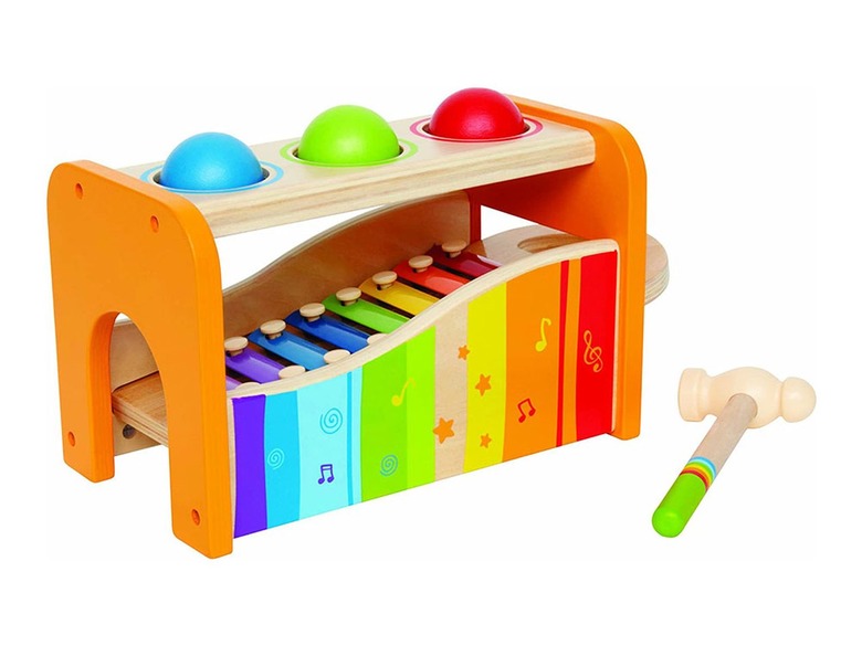 Hape Pound & Tap Bench with Slide Out Xylophone