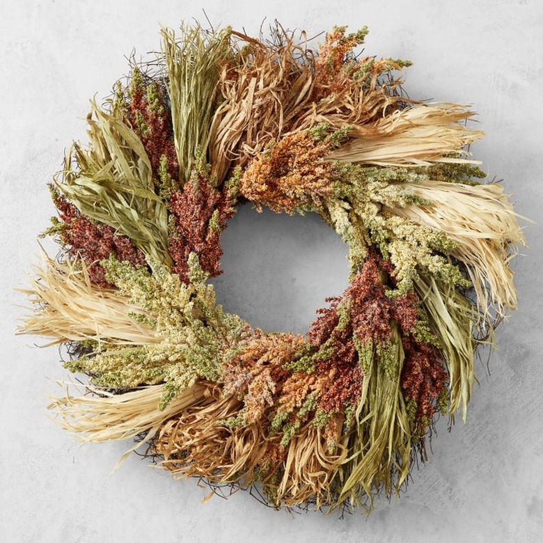 faux fall wreath
