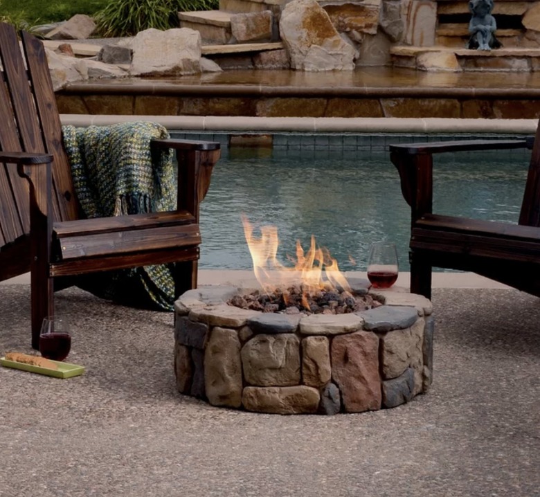 Petra Stone Propane Gas Fire Pit