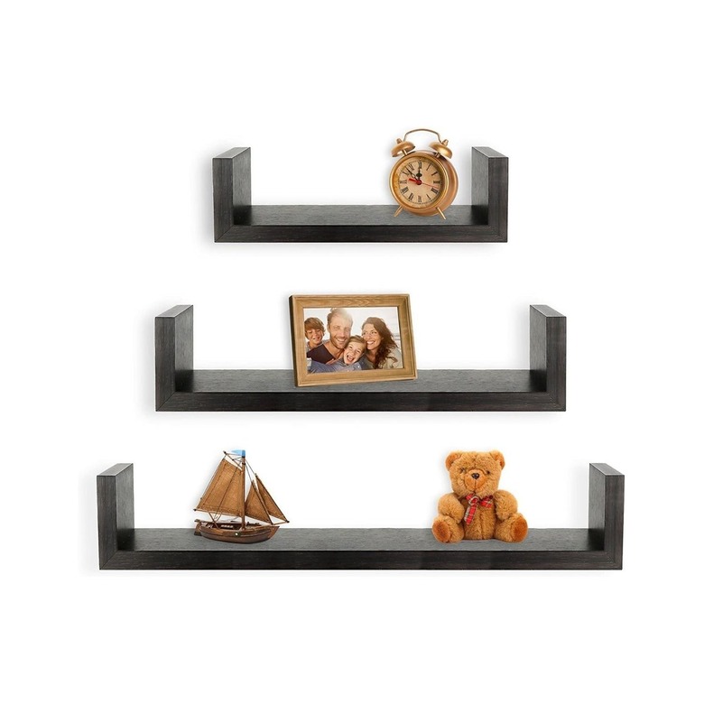 Greenco Floating U-Shaped Shelves