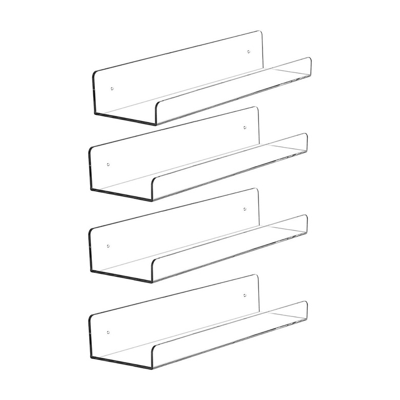 Cq Acrylic Invisible Acrylic Floating Wall Ledge Shelf