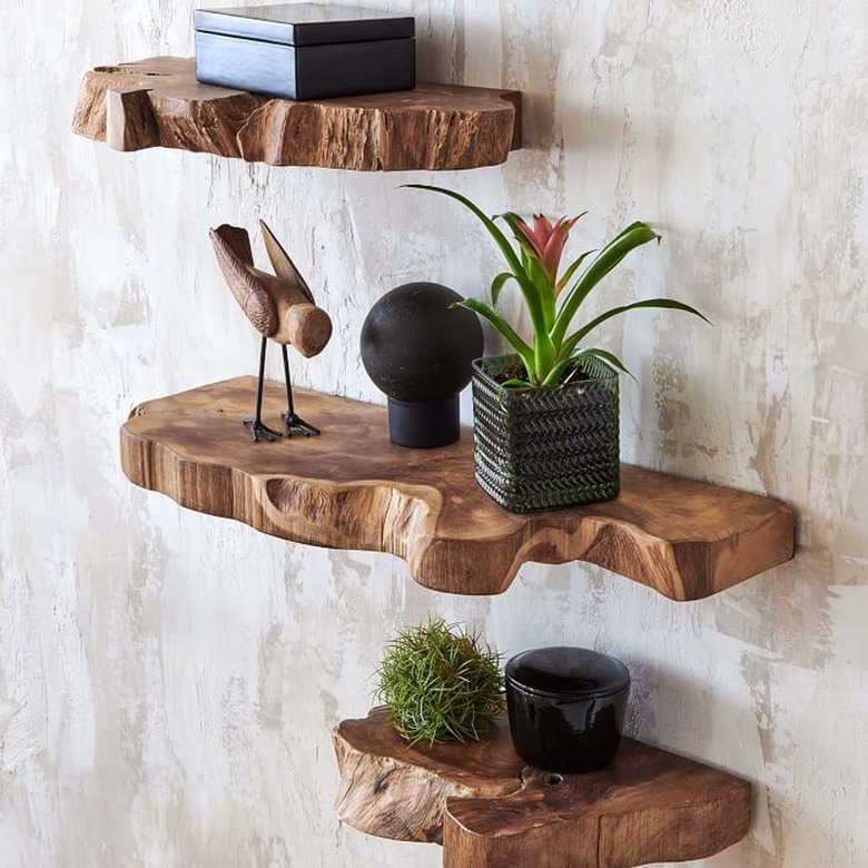 West Elm Takara Live Edge Wall Shelves