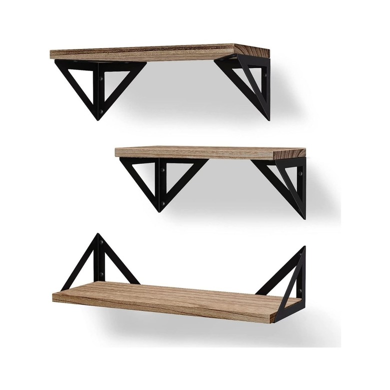 Bayka Rustic Wood Floating Shelves