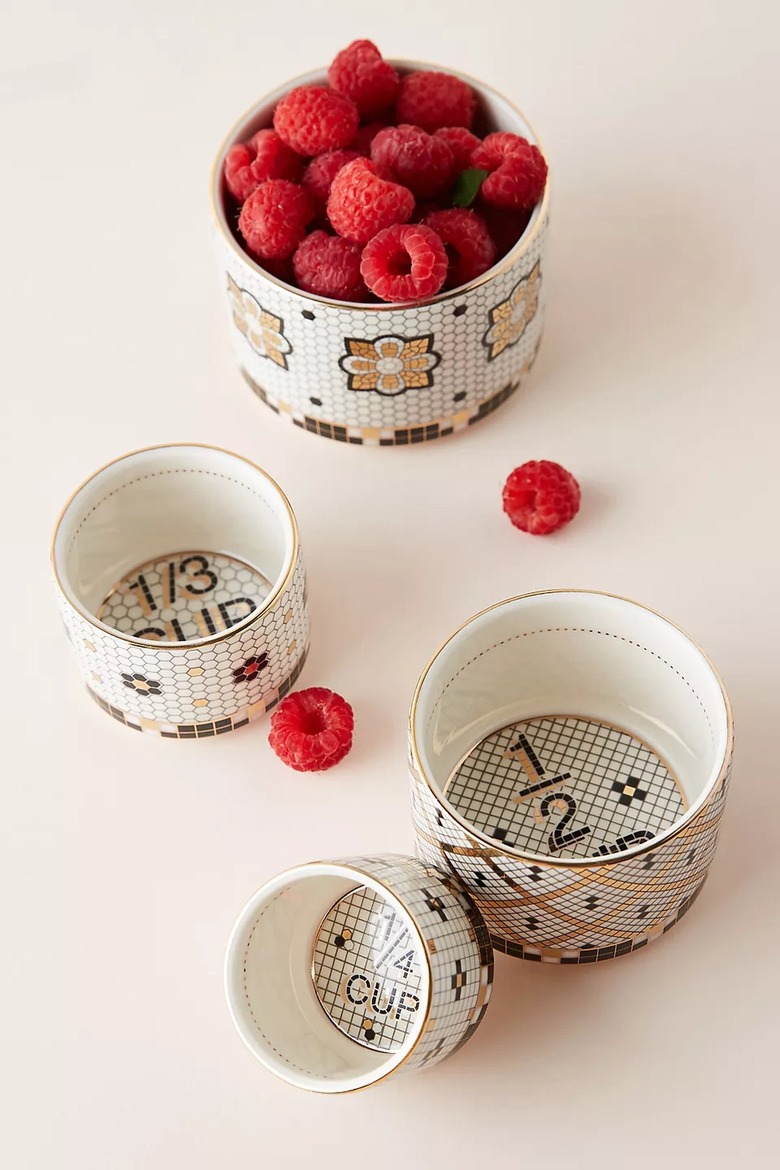 Anthropologie Bistro Tile Measuring Cups