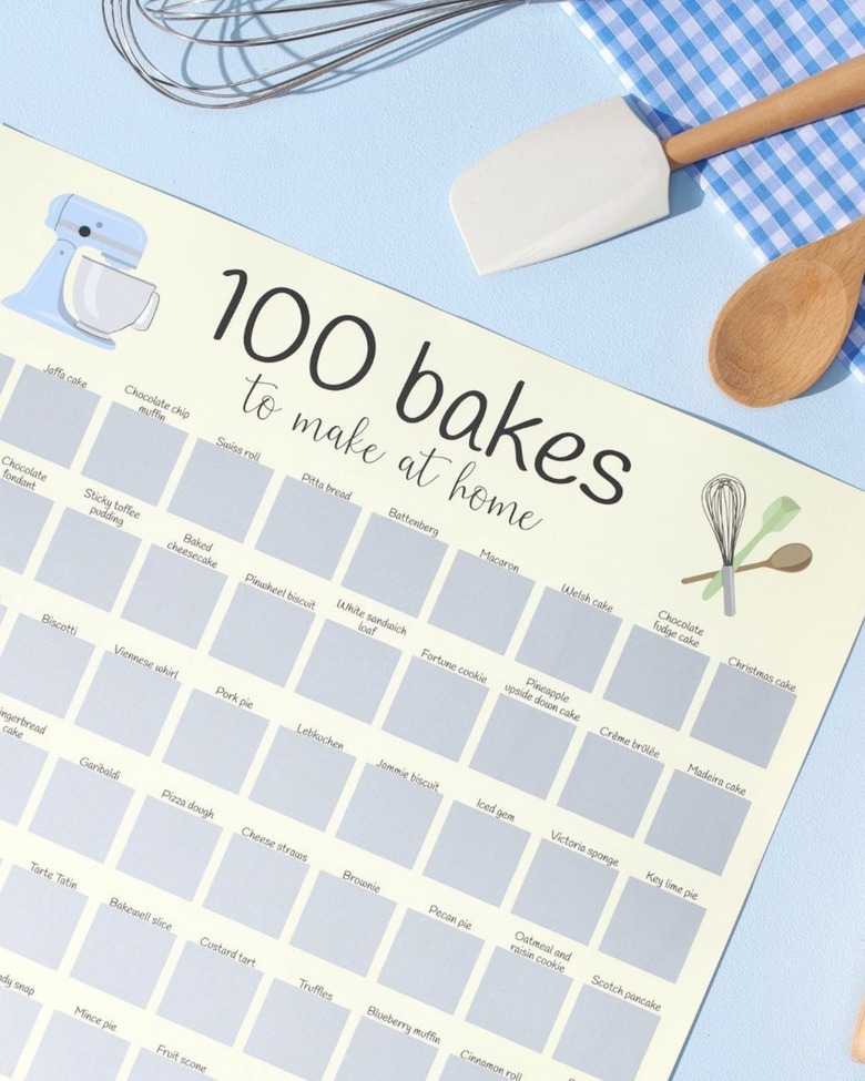 Crumbs by Collette 100 Bakes Scratch Off Poster