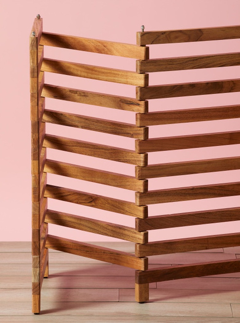 Acacia Wood 5-Panel Pet Gate