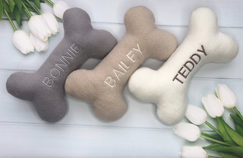 Squeakys of Dorset Personalised Squeaky Bone Toy