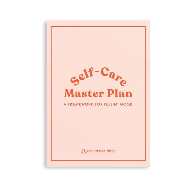 pink journal with red text