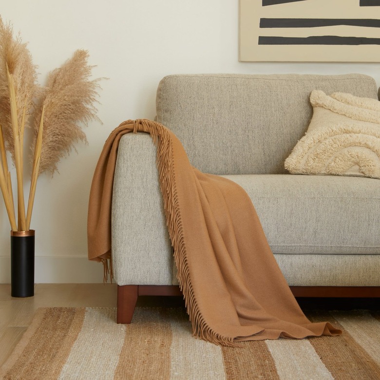 brown cashmere blanket