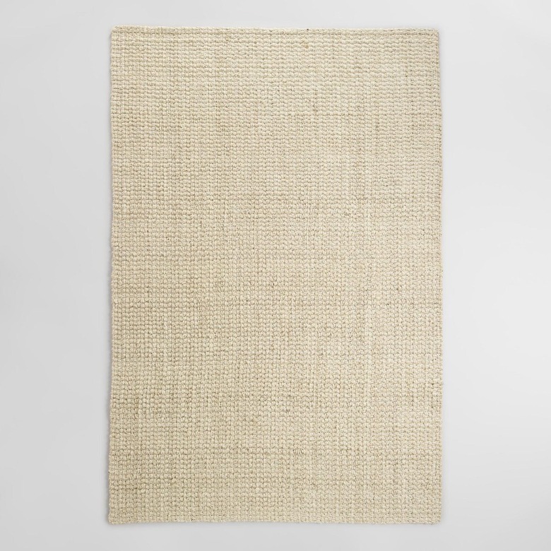 light jute rug