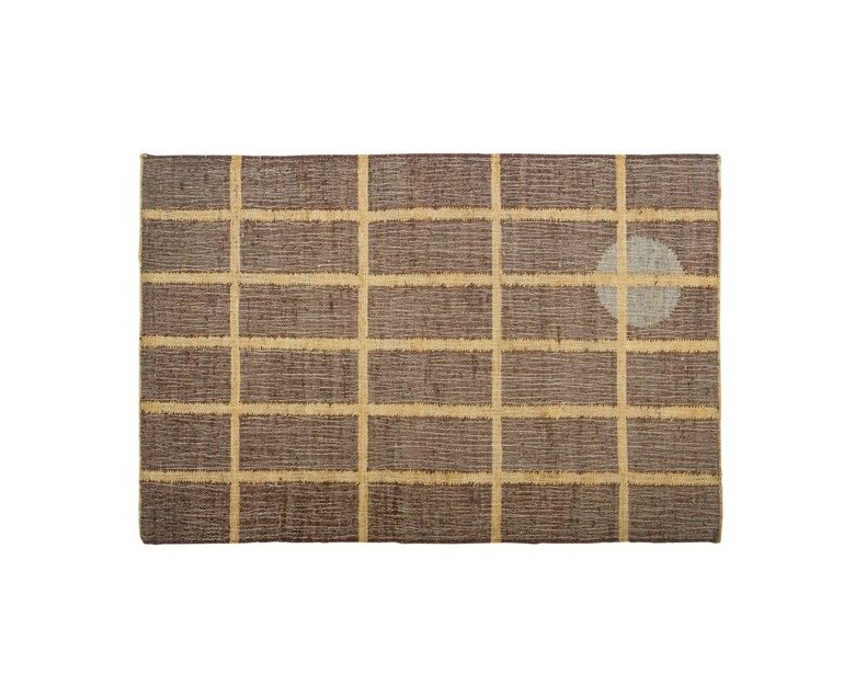 plaid jute rug