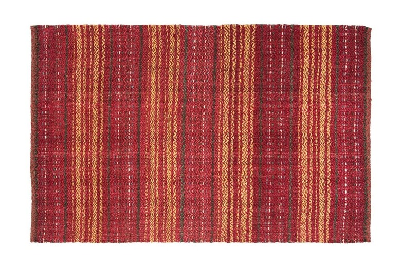 red striped jute rug