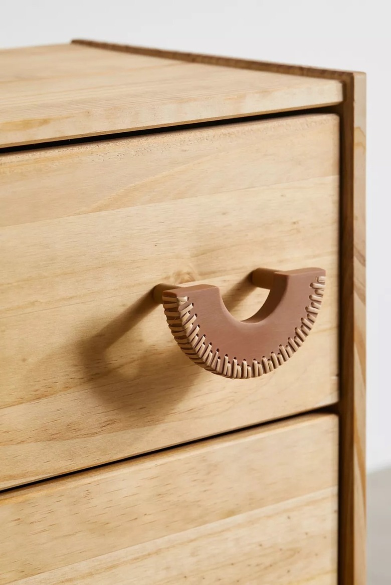 leather drawer pull