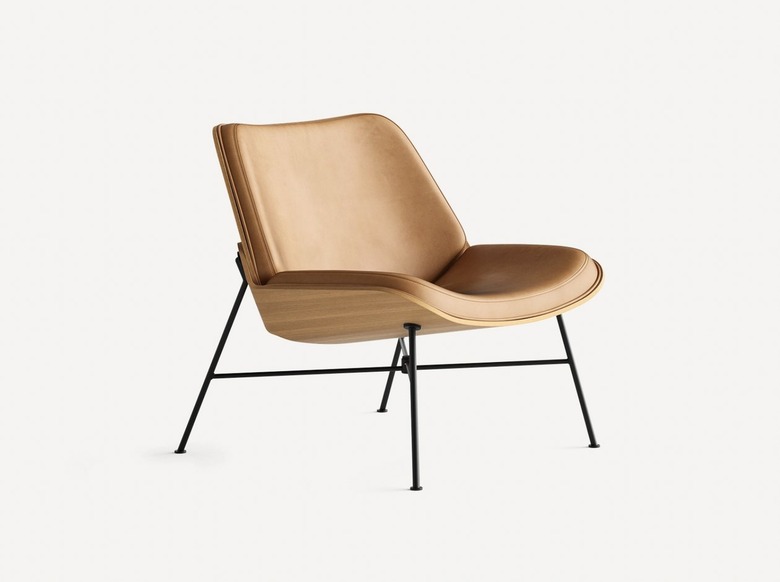 midcentury modern leather chair