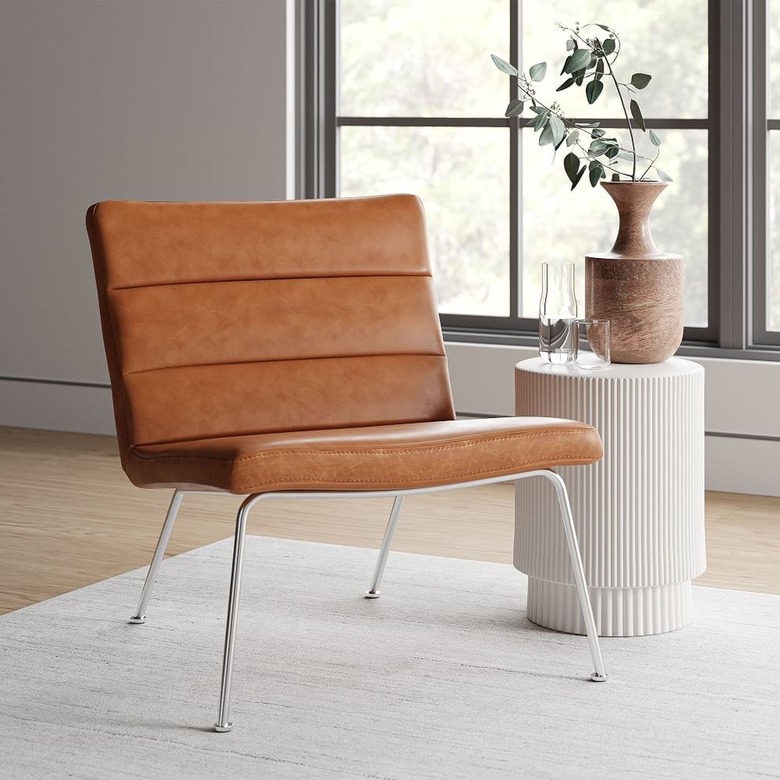 west elm leather chair
