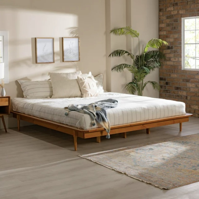 Manor Park Mid Century Modern Wood Platform King Bed