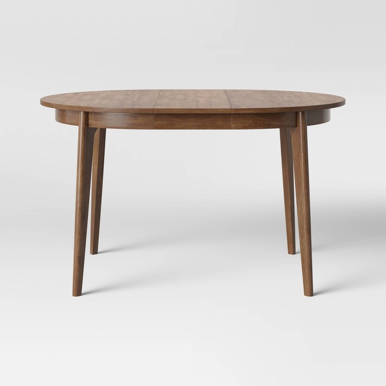 extendable wooden dining table