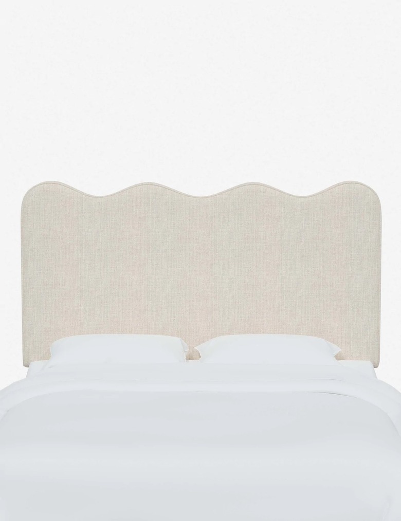 off-white wavy headboard