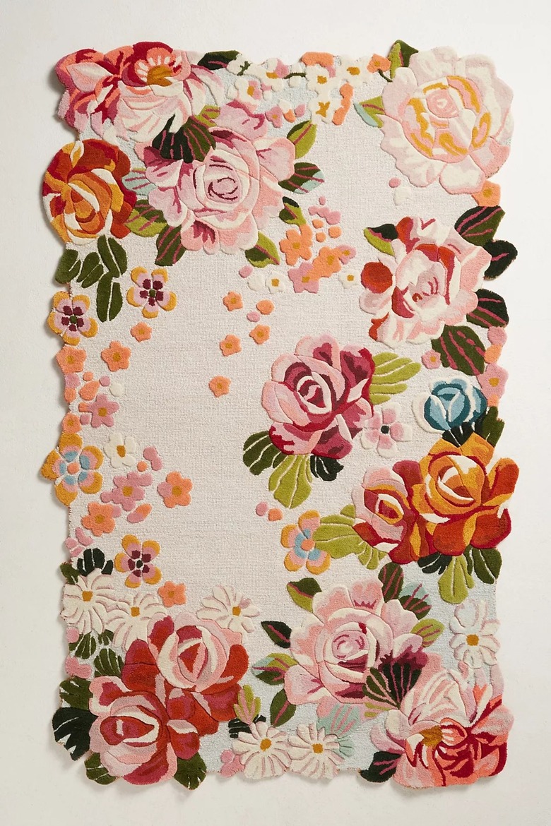 floral rug